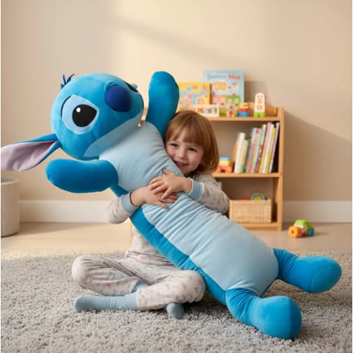 Travesseiro Xuxão Gigante Stitch De Corpo 110cm 66cm Cores