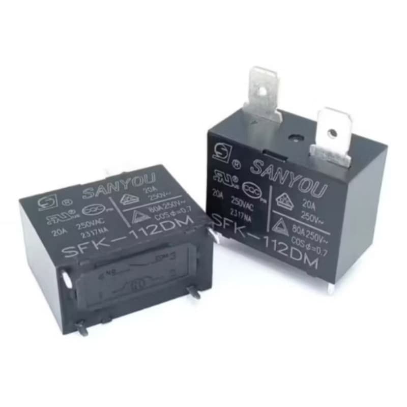 Kit 10 Relé Da Placa 20A SANYOU SKF 112DM 250VAC AR Condicionado