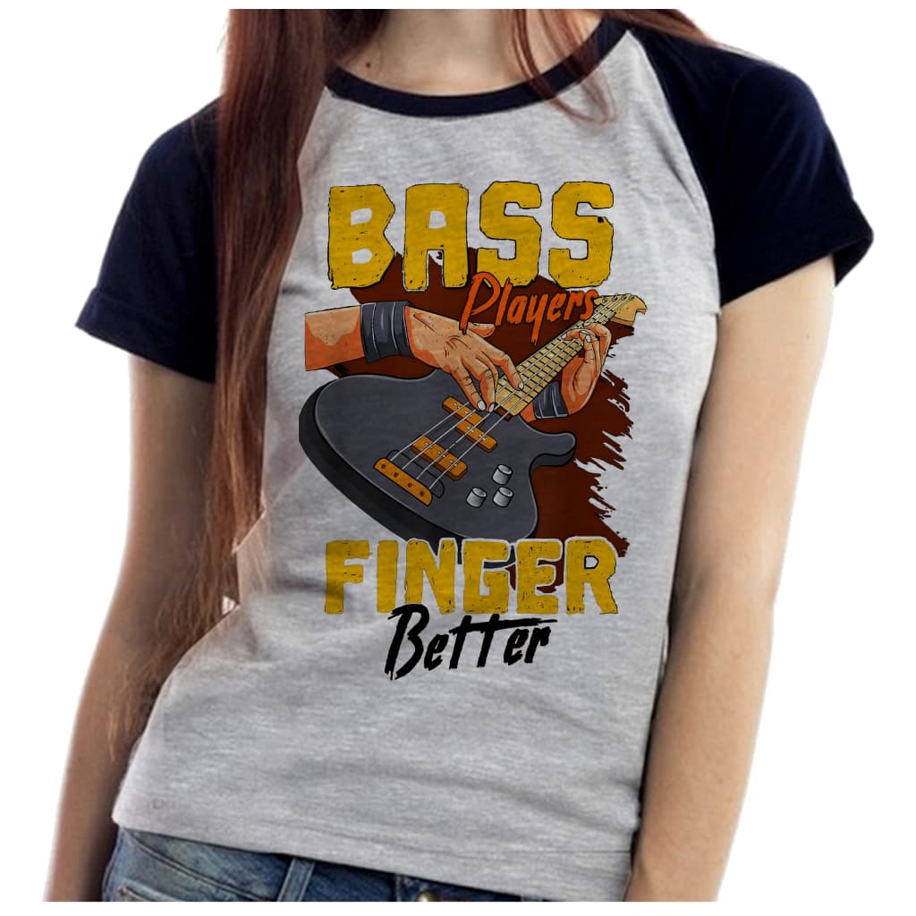 Baby Look Blusa Feminina ou Camiseta Unissex Contra baixo rock musico