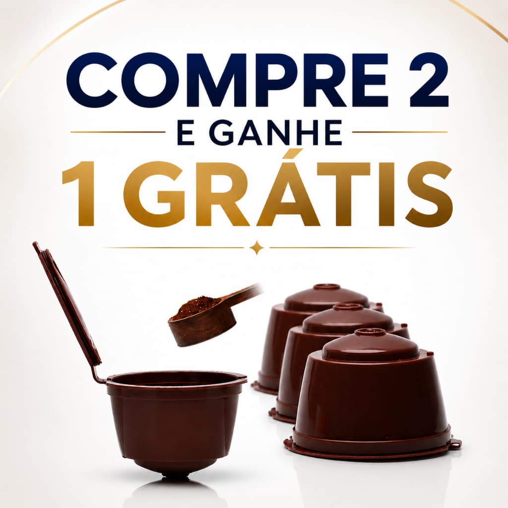 3 Cápsulas Café Recarregável Dolce Gusto Reutilizável