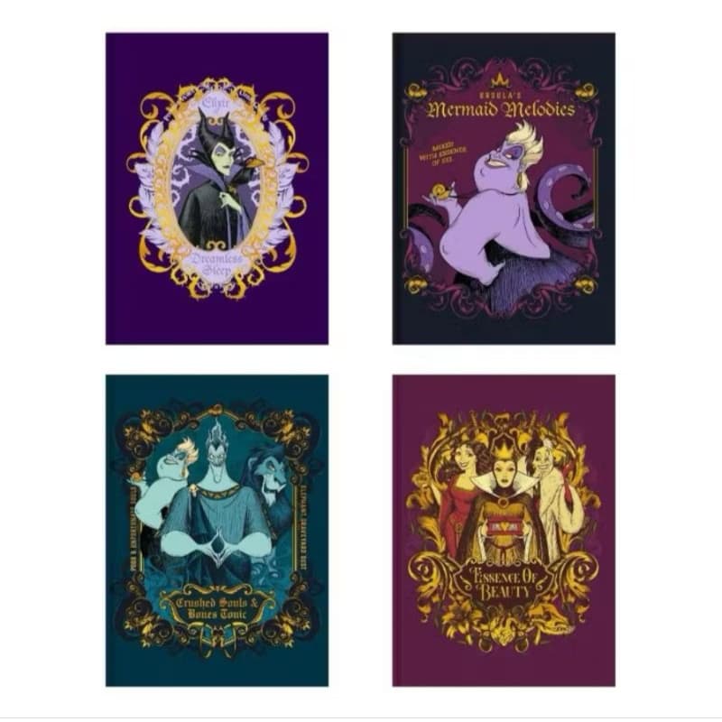 Caderno Colegial Vilões da Disney 160 Folhas - ANIMATIVA