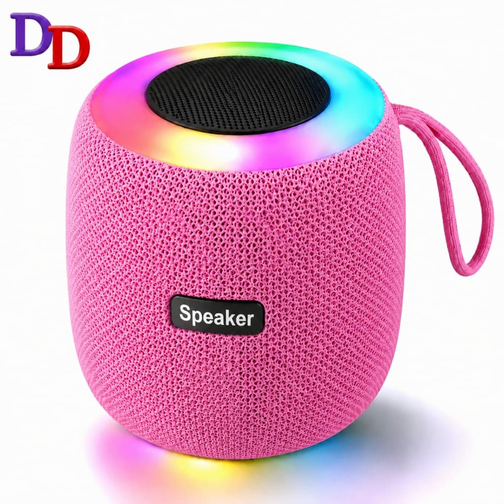Caixa de som Bluetooth Speaker Potente À Prova D'água com Led RGB