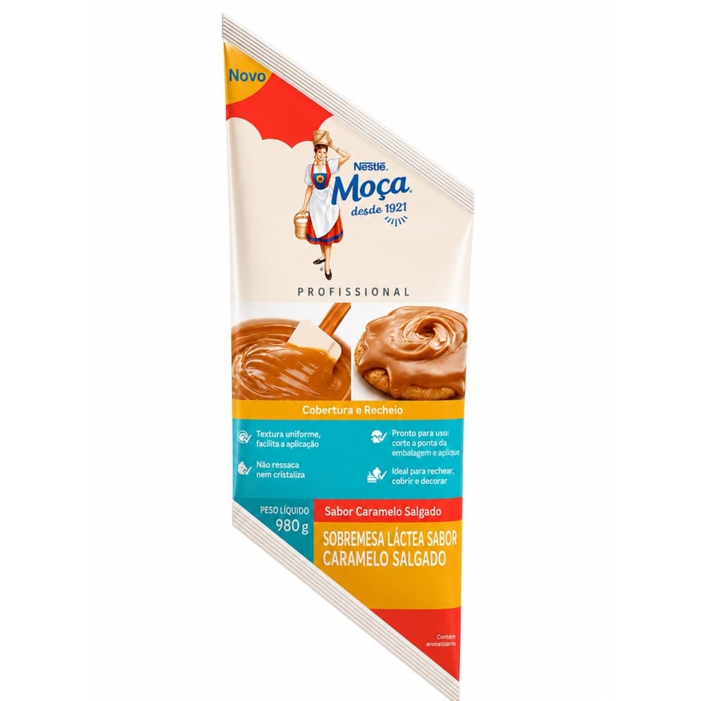 Recheio E Cobertura Moça Caramelo Salgado - 980g - Nestle