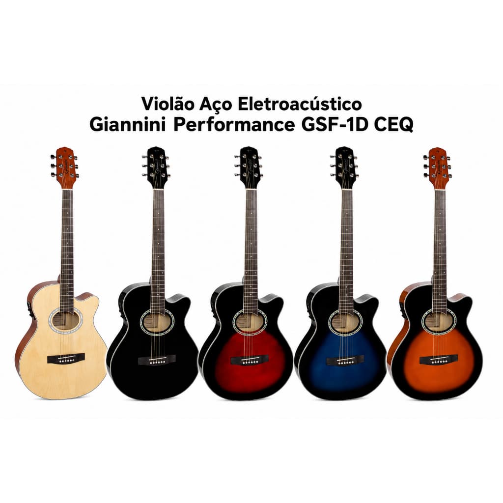 Violão Aço Eletroacústico Giannini Performance GSF-1D CEQ