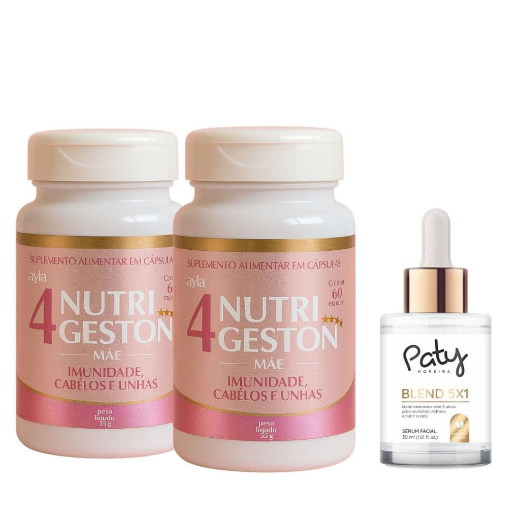 Nutrigeston 4 Mãe Imunidade Cabelo E Unhas 120 Cápsulas - Ganhe Brinde
