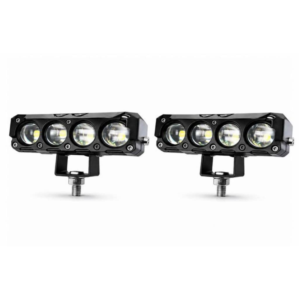PAR FAROL LED AUX MOTO 4LEDS 40W 12/24V FAROL NEBLINA