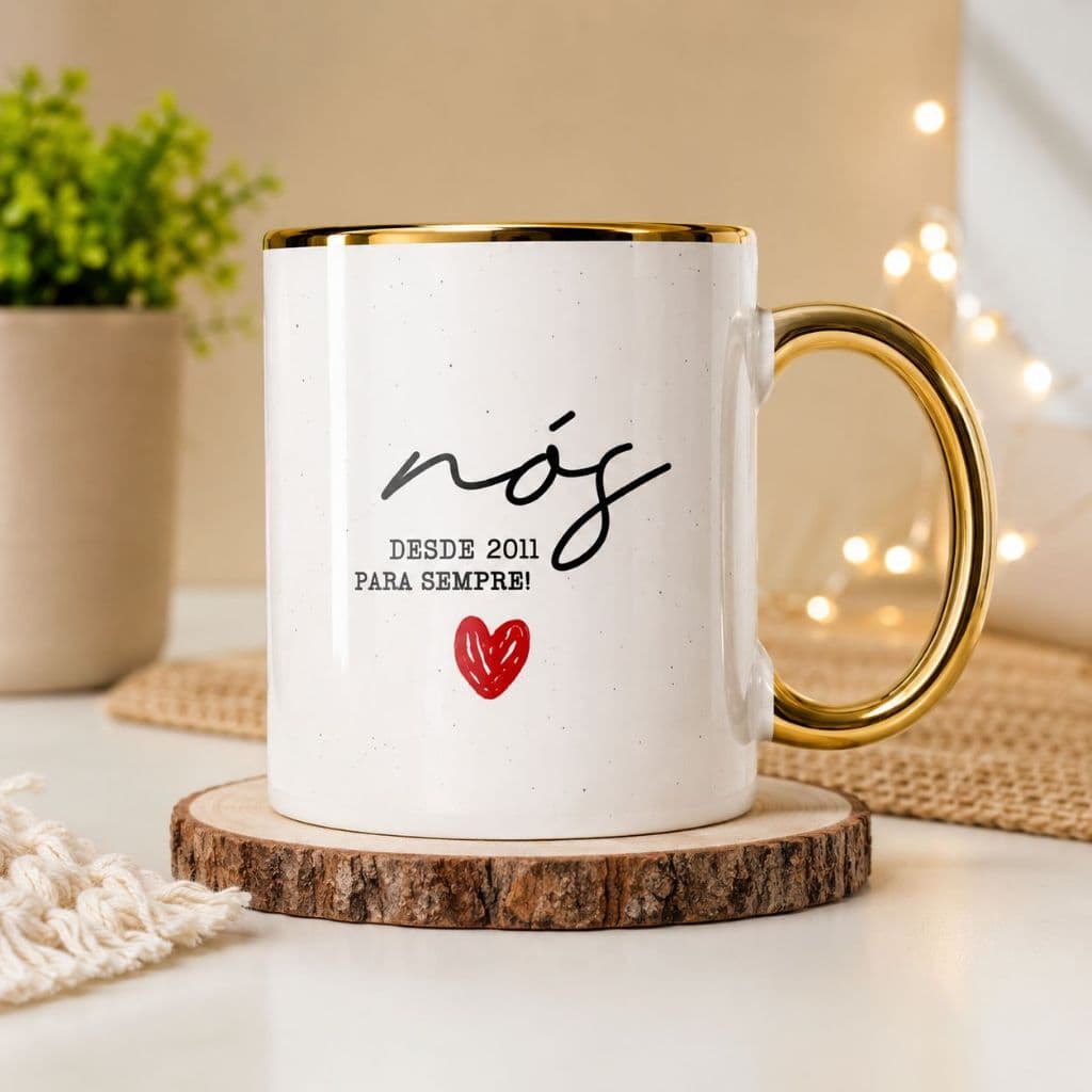 Caneca Personalizada com Foto e Frase em Porcelana Presente Personalizado para Todas as Ocasiões