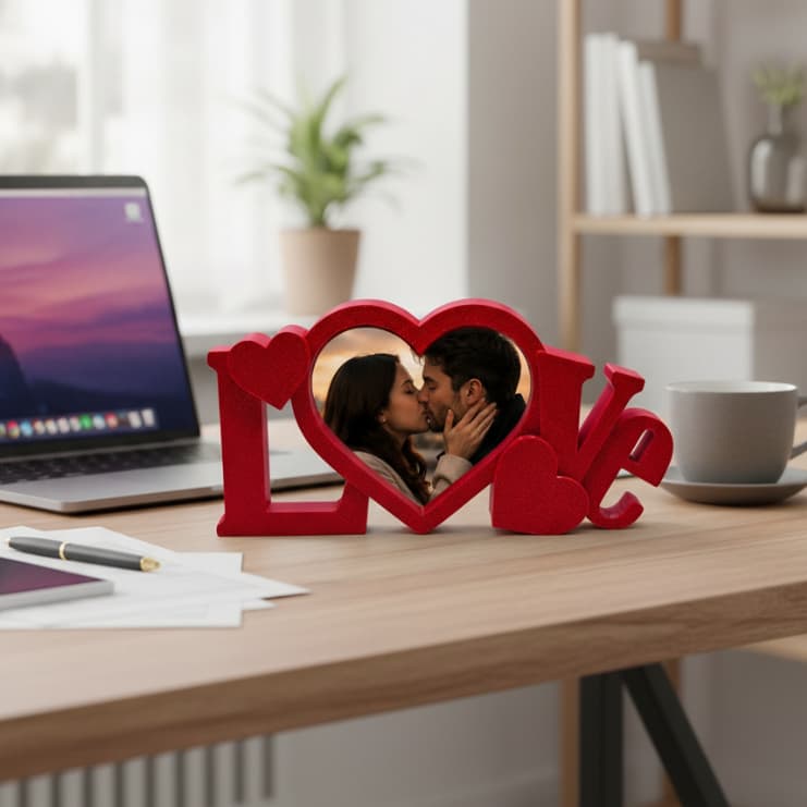 Moldura de Fotografia Love - Porta Retrato Namorados