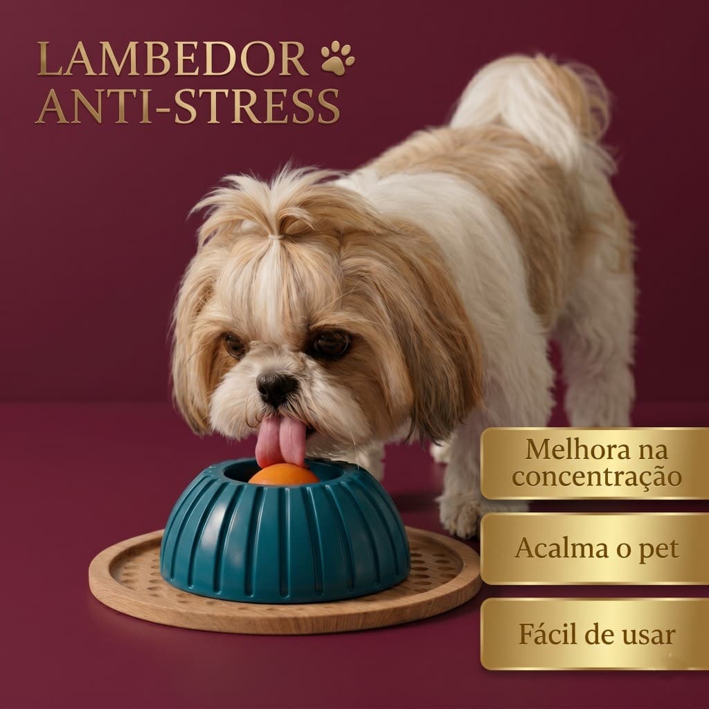 Lambedor para Pet Anti Estresse e Ansiedade | Lambedor Interativo Anti Tédio, Melhora Concentração
