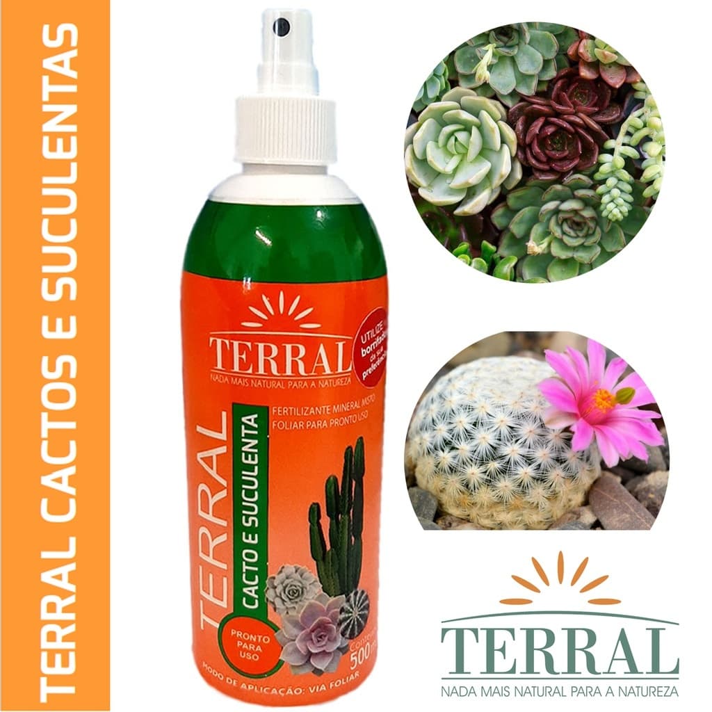 TERRAL CACTOS E SUCULENTAS 500 ML PRONTO USO