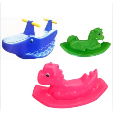 Kit Gangorras Jacaré, Dino e Unicórnio Coloridos – Valentina Brinquedos