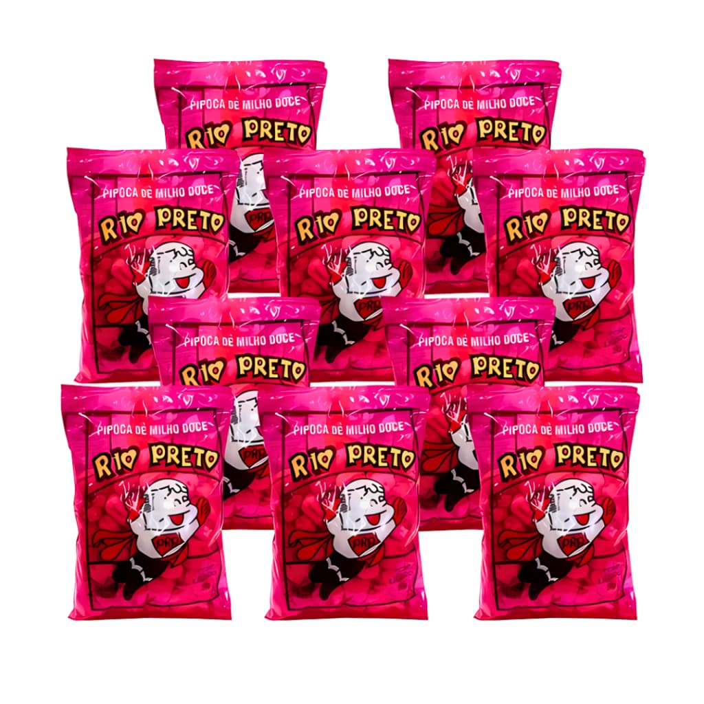 30  Pipoca Doce Rio Preto Kit 20 g/Dia das Crianças/Doces/Festa Junina