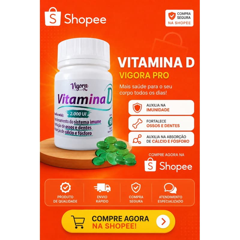 Vitamina D 2.000UI Vigora Plus 60 Cápsulas
