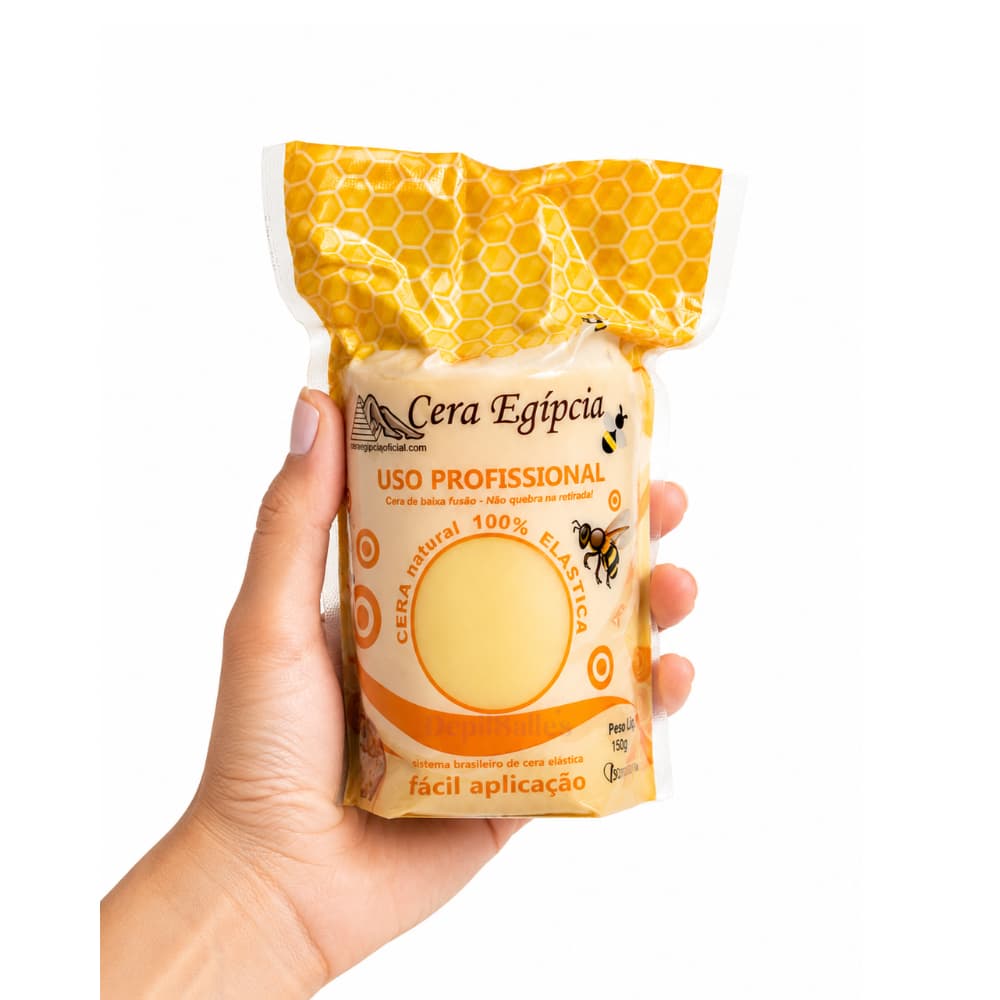 Cera Quente Depilatória Egipcia Elástica Mel 500g