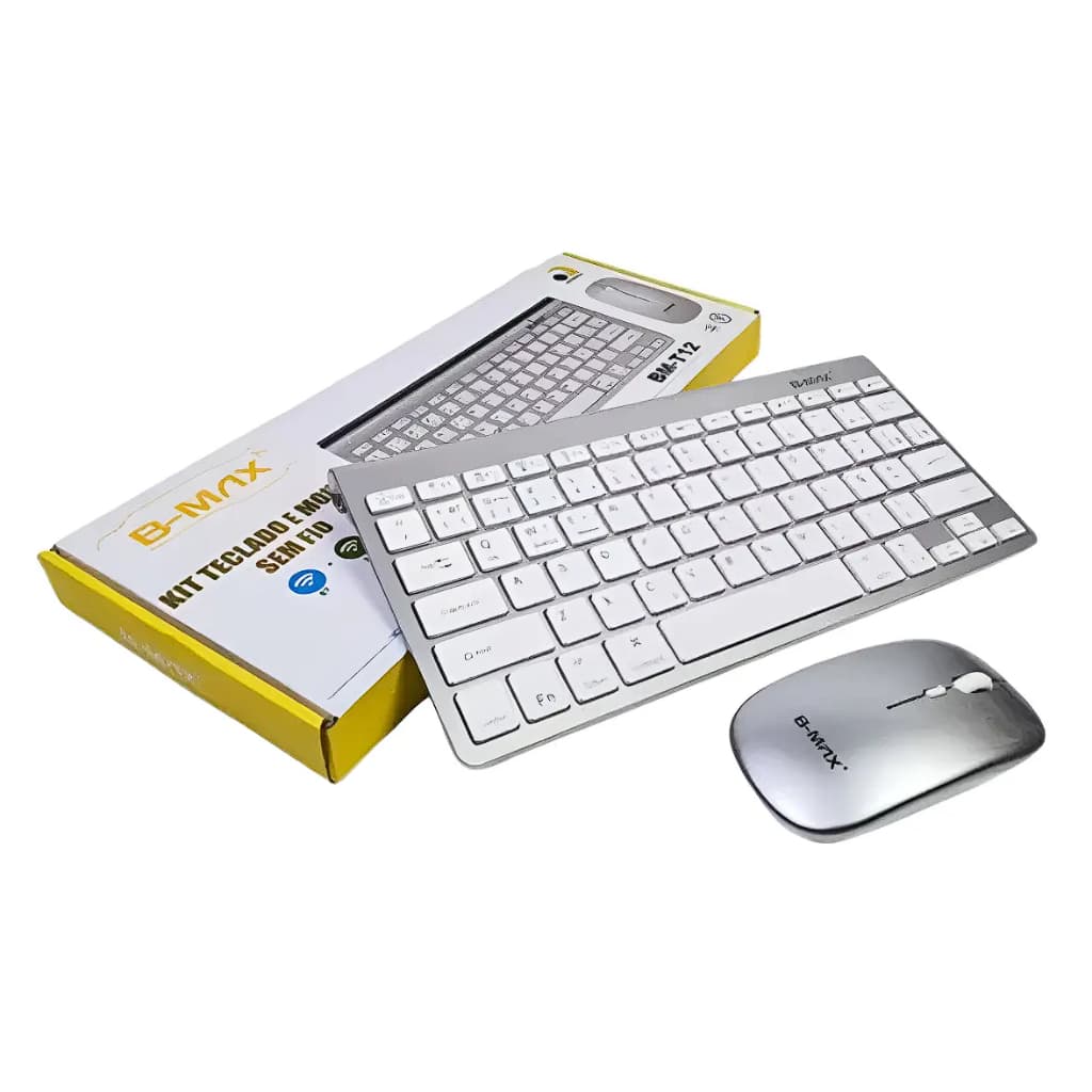Kit Teclado + Mouse Sem Fio 2.4ghz B-max