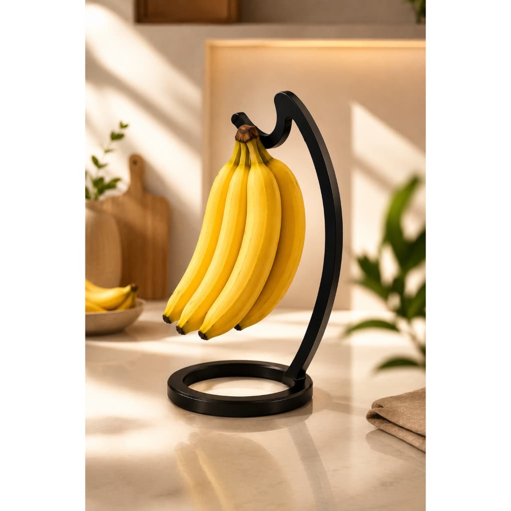 Fruteira de Mesa Suporte para Banana Organizador de Frutas Decorativo Cozinha Moderna