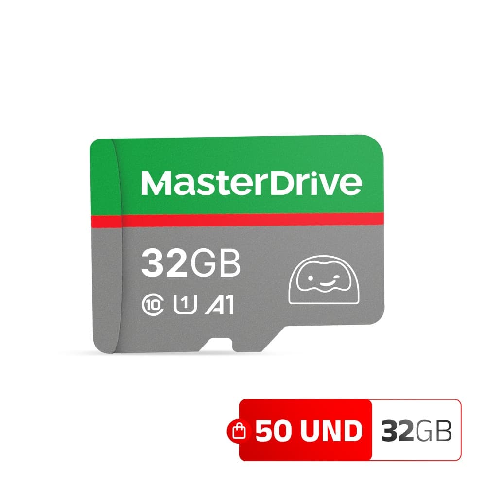 Cartao de Memoria 32GB Kit 50 ATACADO MasterDrive Class 10 com Adaptador