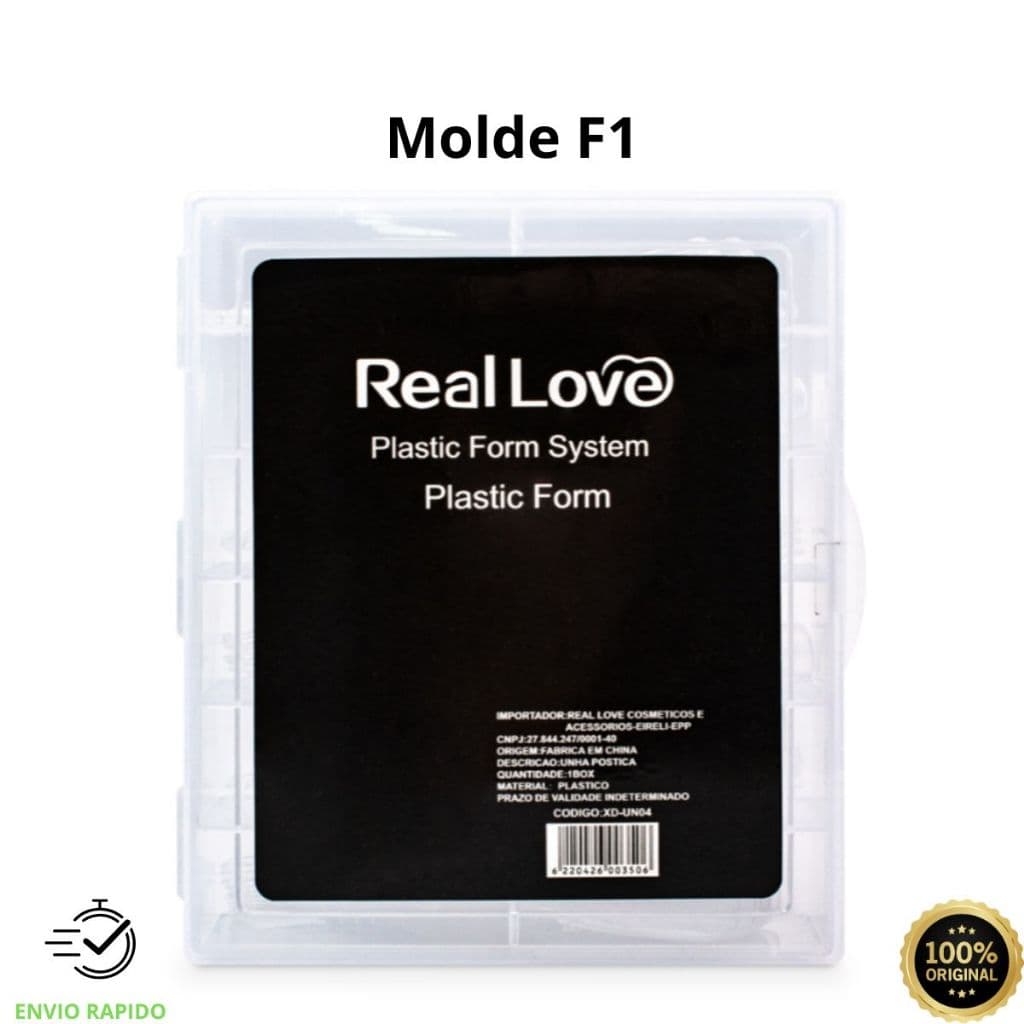 Molde F1 120 Peças Para Alongamento De Unhas Real Love
