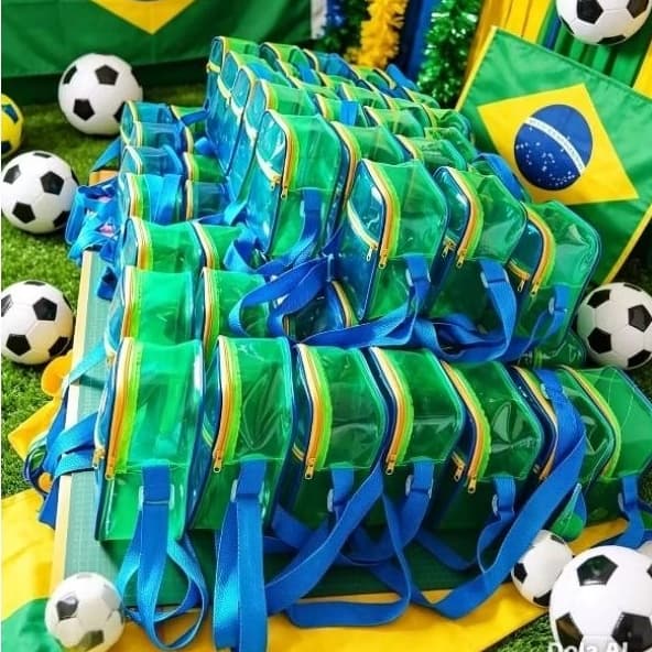 Bolsa para lembrancinhas de aniversário modelo malinha com alça lateral