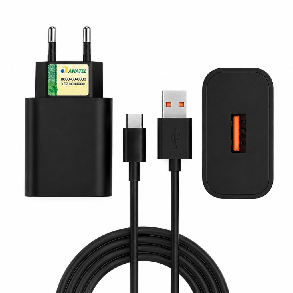Carregador Turbo 30w Entrada Tipo C E Usb iPhone 15 16 17 pro max Android