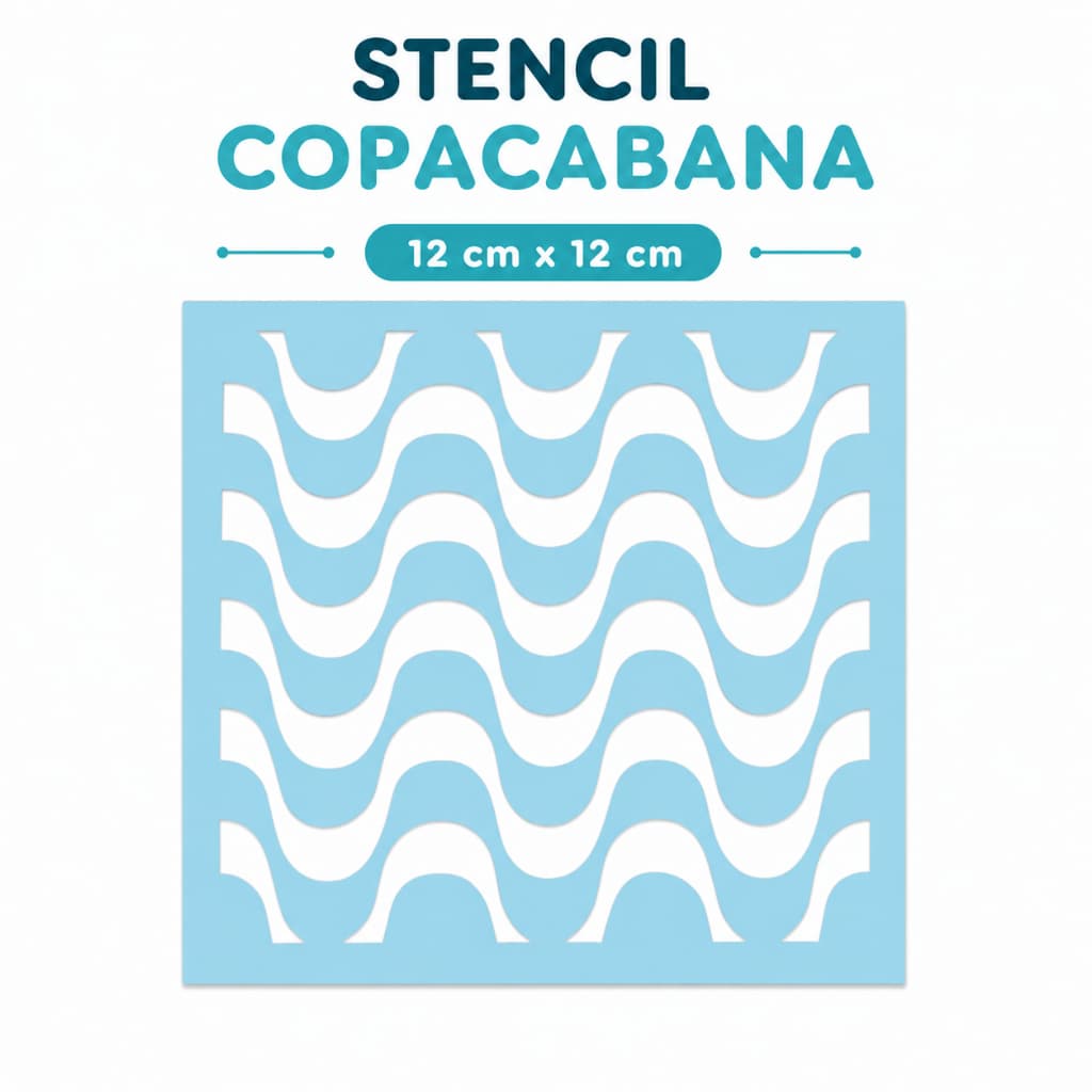 STENCIL COPACABANA  12 X 12 cm