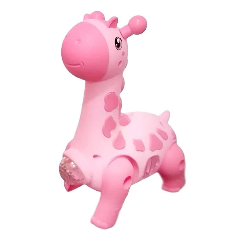 Girafa Colorida que anda com Som e Luzes- Brinquedo Interativo