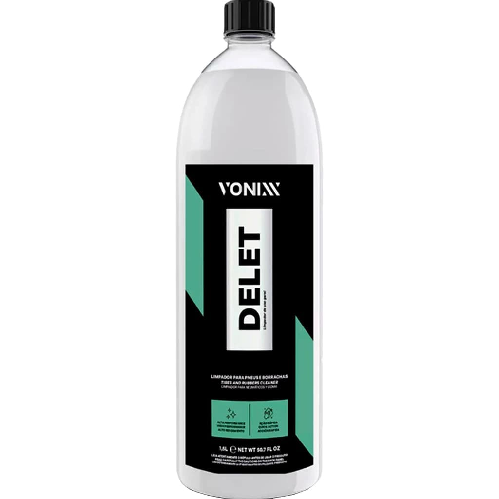 Delet Limpador Para Pneus E Borrachas 1,5 Litros Original Vonixx