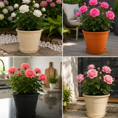 Kit 2 Vasos Com Base Para Plantas Ideal Para Casa Apartamento e Jardim Ideal Para Jardim Varanda
