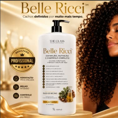 Belle Ricci Finalizador Profissional Crespo Controle Duradouro Brilho Hidratação 1 Litro