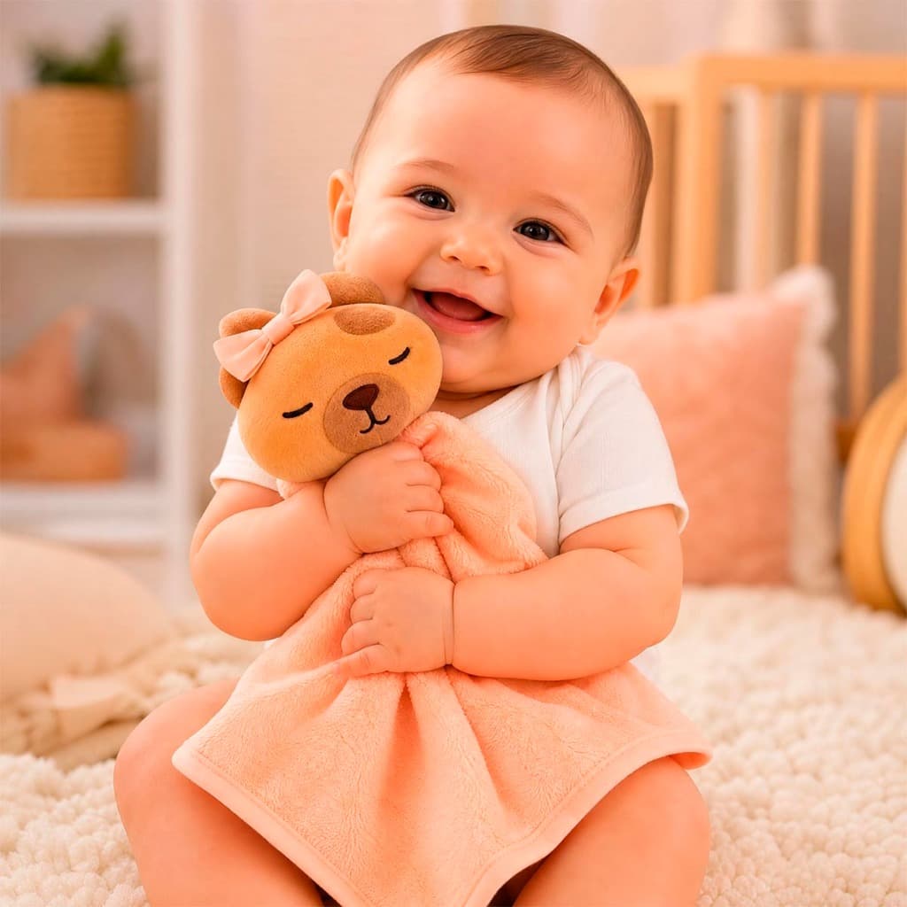 Naninha pano paninho infantil para bebes crianças pets fofinho tecido macio presente chá de bebe