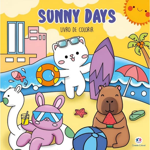 Livro De Colorir Sunny Days Ciranda Cultural 48 Páginas Antiestresse Relaxante