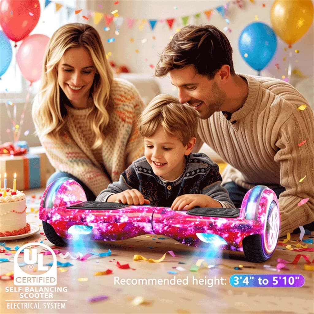 Hoverboard Overboard Infantil Skate Elétrico 6.5"Led Bluetooth Bateria De Grande Capacidade Motor Brushless