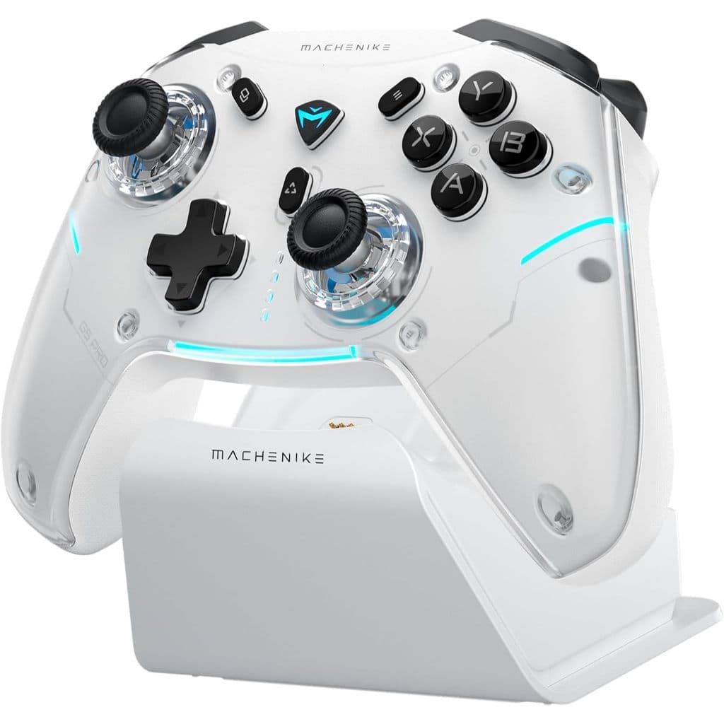 Controle Machenike G5 Pro Max Com Base de Carregamento Cor Branco Cinza