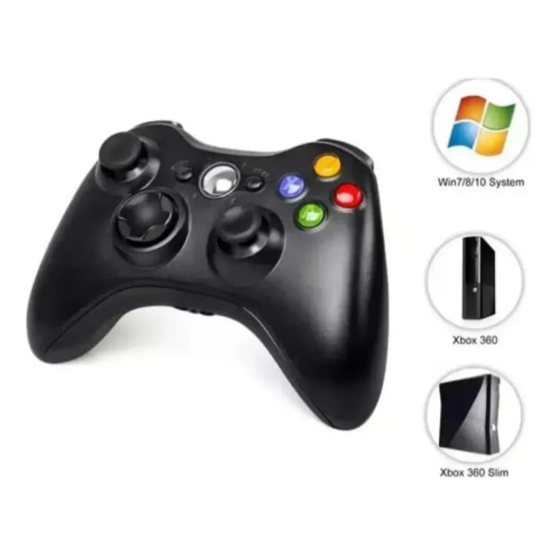 Controle Gamer Com Fio Compatível Com Console 360 E PC Computador Notebook Joystick USB