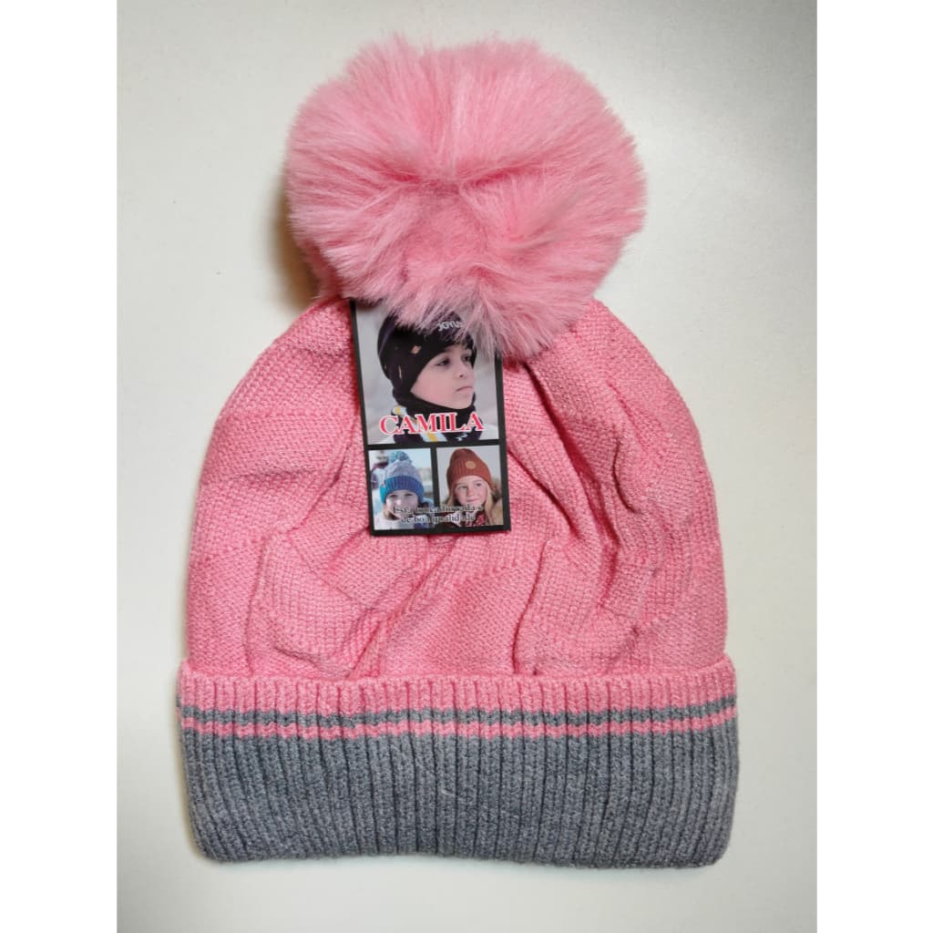 Touca Gorro de Lã Infantil com Forro Peluciado para Menina e Menino para Inverno Frio