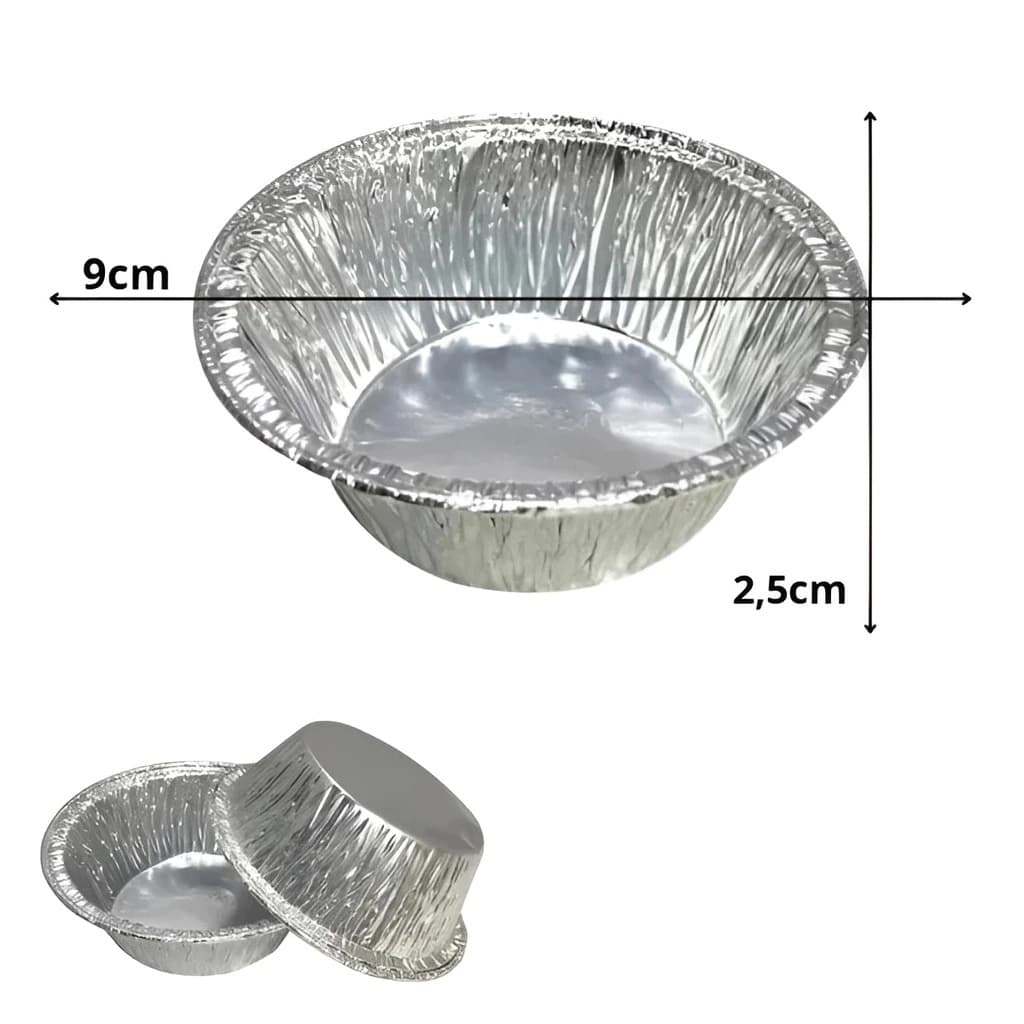 KIT Forma De Empada 80ml - Queijadinha Empadinha Alumínio forma da Mello KITs 100, 200, 300 UN