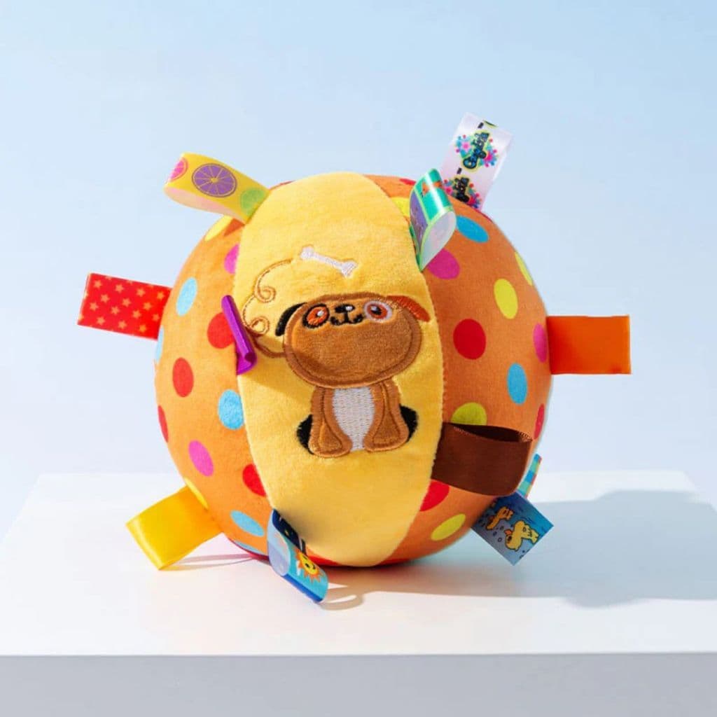 Bola de Pelúcia Sonora para Cães com Guizo Suave Morder Gastar Energia Aliviar Estresse.