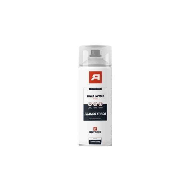 Tinta Spray BRANCO Fosco Uso Geral Autofix Uso Interno/Externo Secagem Rápida 400mL/210g