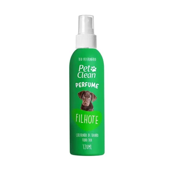 Perfume Filhote Pet Clean Cães Banho Cachorro Gato Pet 120ml