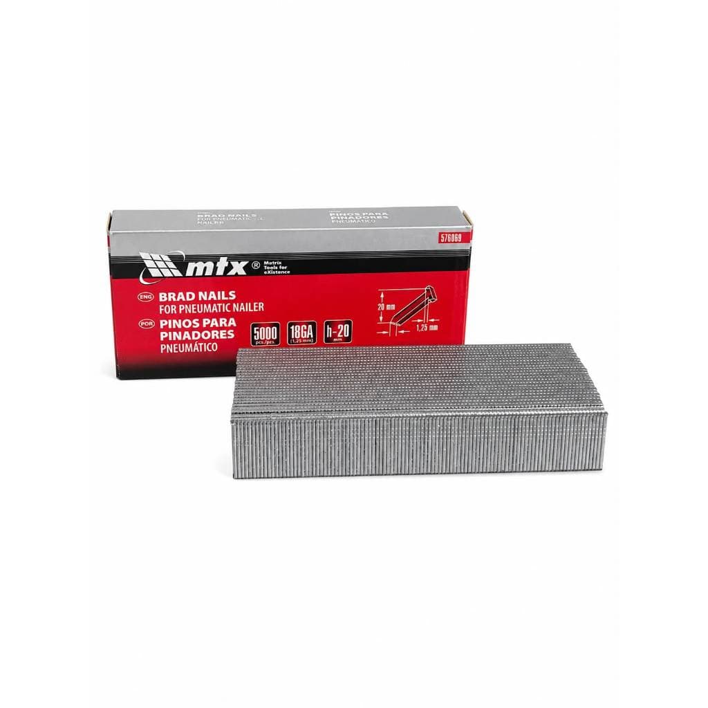 Pinos P/ Pinadores 20mm Pneumático MTX 18GA 1,25x1,0mm Caixa 5000 Peças