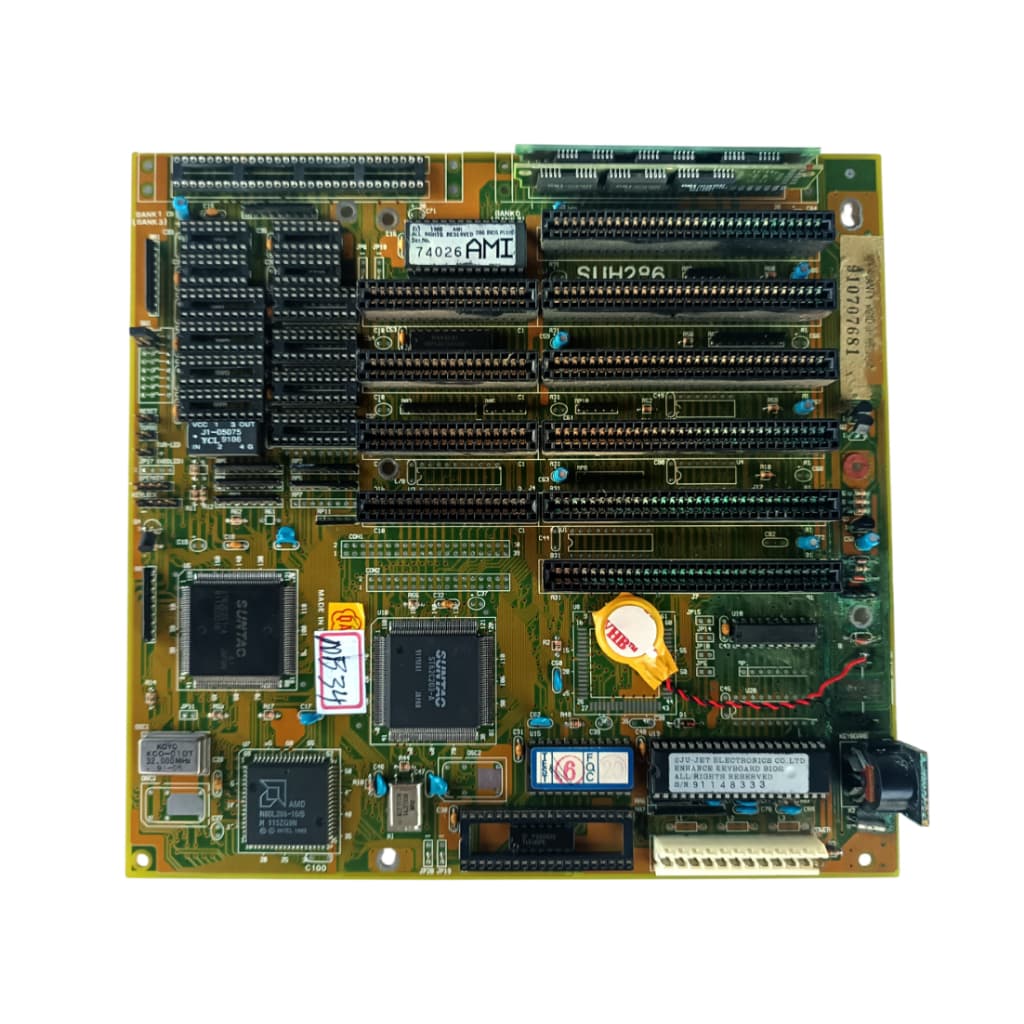 MOTHER BOARD PLACA MÃE 286 16 S H 115ZG9N AMD 32MHZ COM MEMORIA MB34