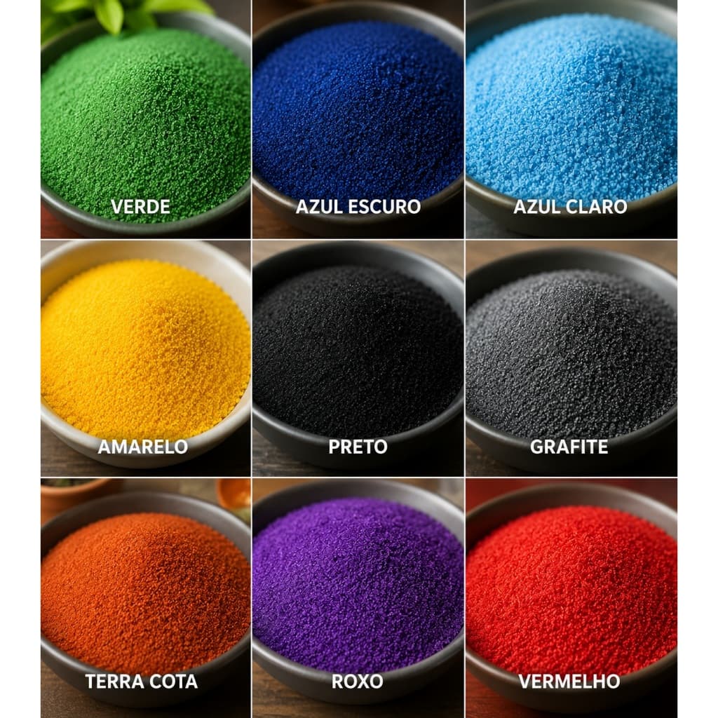 Areia Decorativa Colorida de 1kg / Para Artesanato / Aquário / Vasos Terrário Trabalhos Escolares