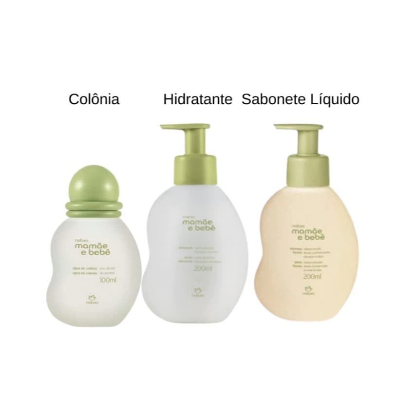 Kit Mamãe e Bebê Natura  Colonia + Sabonete Líquido + Hidratante