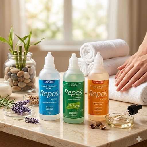 3 Unidades Kit Pés Lisinhos Repos Amaciante De Calosidade E Amolecedor De Cutícula: Copaiba, Gel, Tradicional