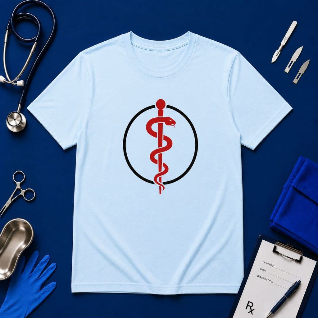 camisa camiseta azul bebe medicina confortavel 100% algodão envio imediato