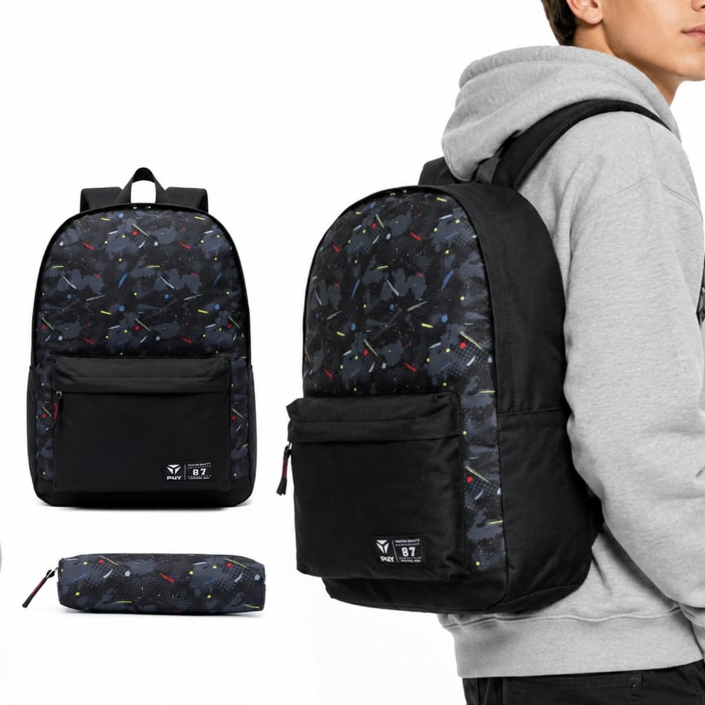 Mochila Escolar Faculdade Notebook Reforçada Espaçosa Estojo