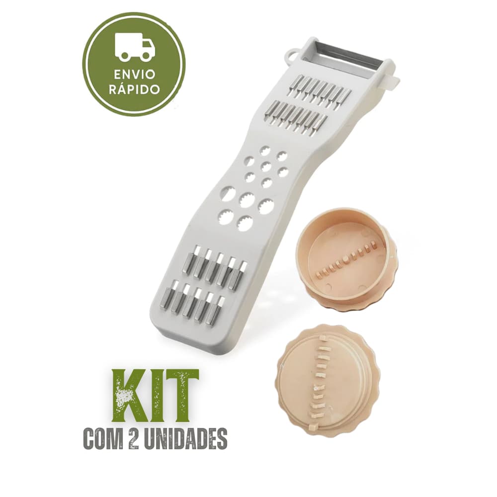 🧄 KIT TRITURADOR DE ALHO + RALADOR DESCASCADOR MULTIFUNCIONAL