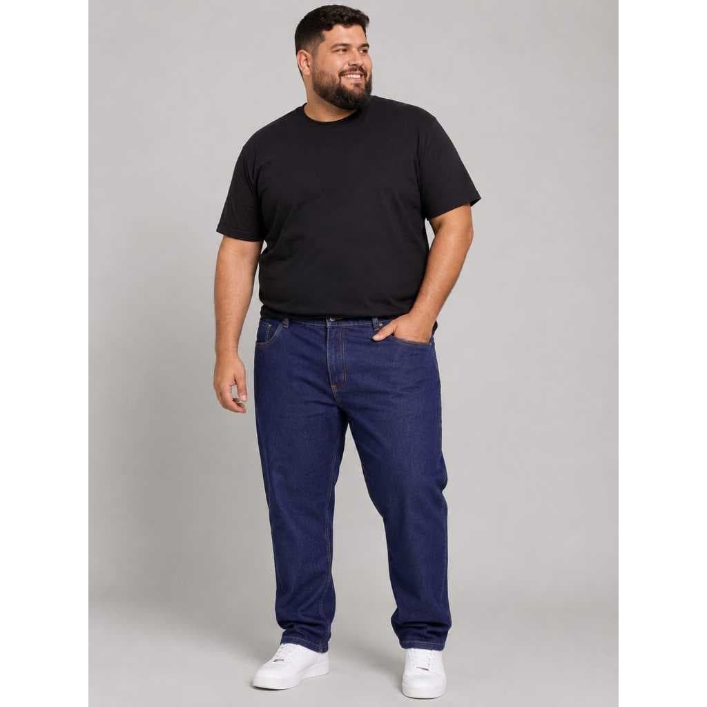 Calça Jeans Básica Plus Size do 44 ao 54 Conforto e Qualidade Premium com Preço de Fabrica