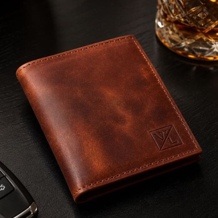 Carteira Masculina Couro Legítimo Premium Slim