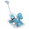 Cavalinho Infantil 3 em 1 com Empurrador Balanço Luz e Sons - Azul